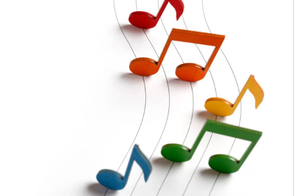 Musiknoten bunt